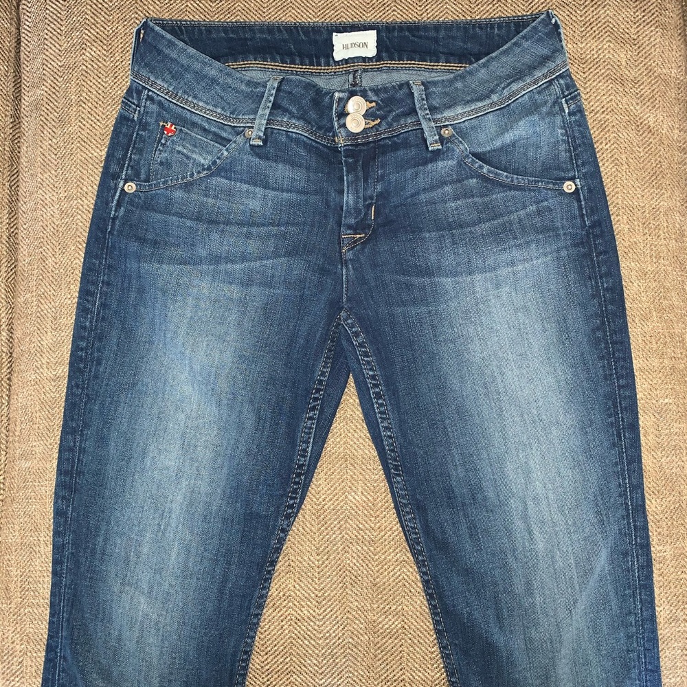 EUC Hudson Collin Skinny Crop Jeans Size 26.